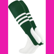 Striped Baseball Stirrups 7 Inch Pattern B Dark Green