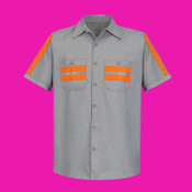 Men's Enhanced Visibility Industrial Work Shirt