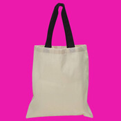 Contrast-Color Handle Tote