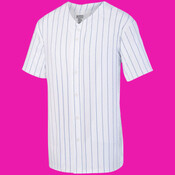 Pinstripe Full-Button Jersey