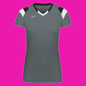 Girls TruHit Tri-Color Short Sleeve Jersey