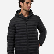 Men's Lightweight Poly-filled Hooded Puffer Jacket